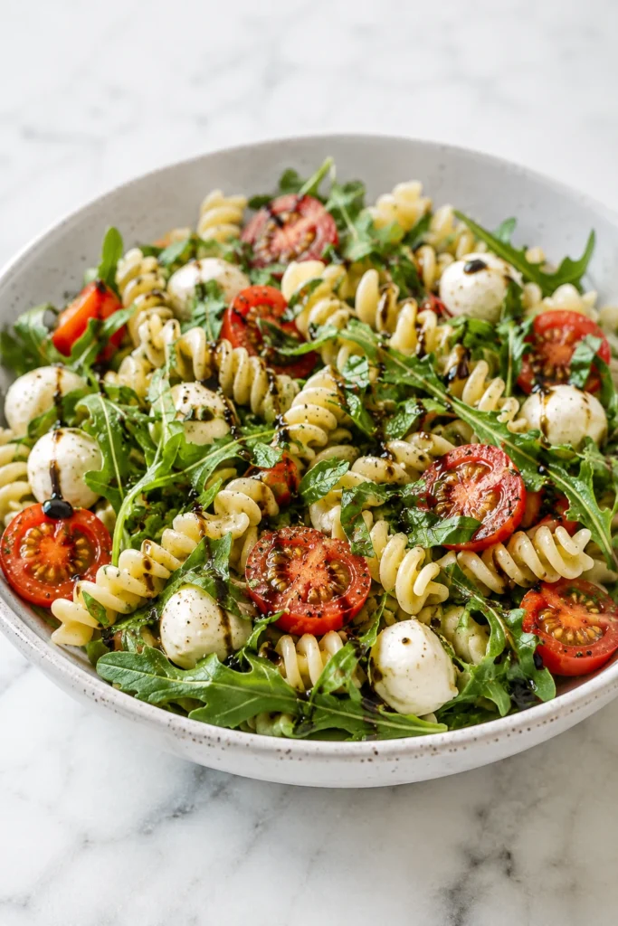 Caprese Pasta Salad with Arugula Recipe Caprese Pasta Salad with Arugula