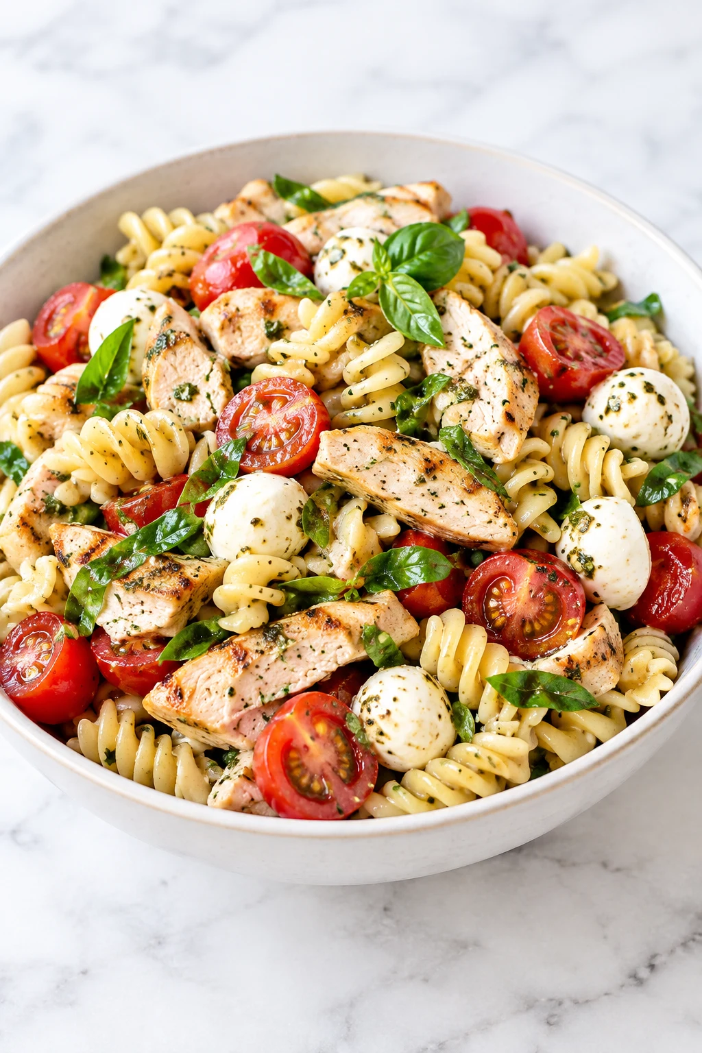 Chicken Caprese Pasta Salad recipe — easy step-by-step dish