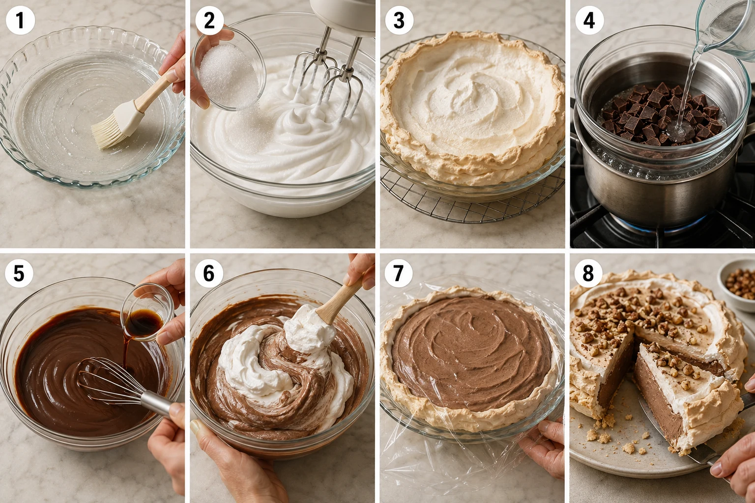 chocolate angel pie recipe step by step chocolate angel pie recipe step by step