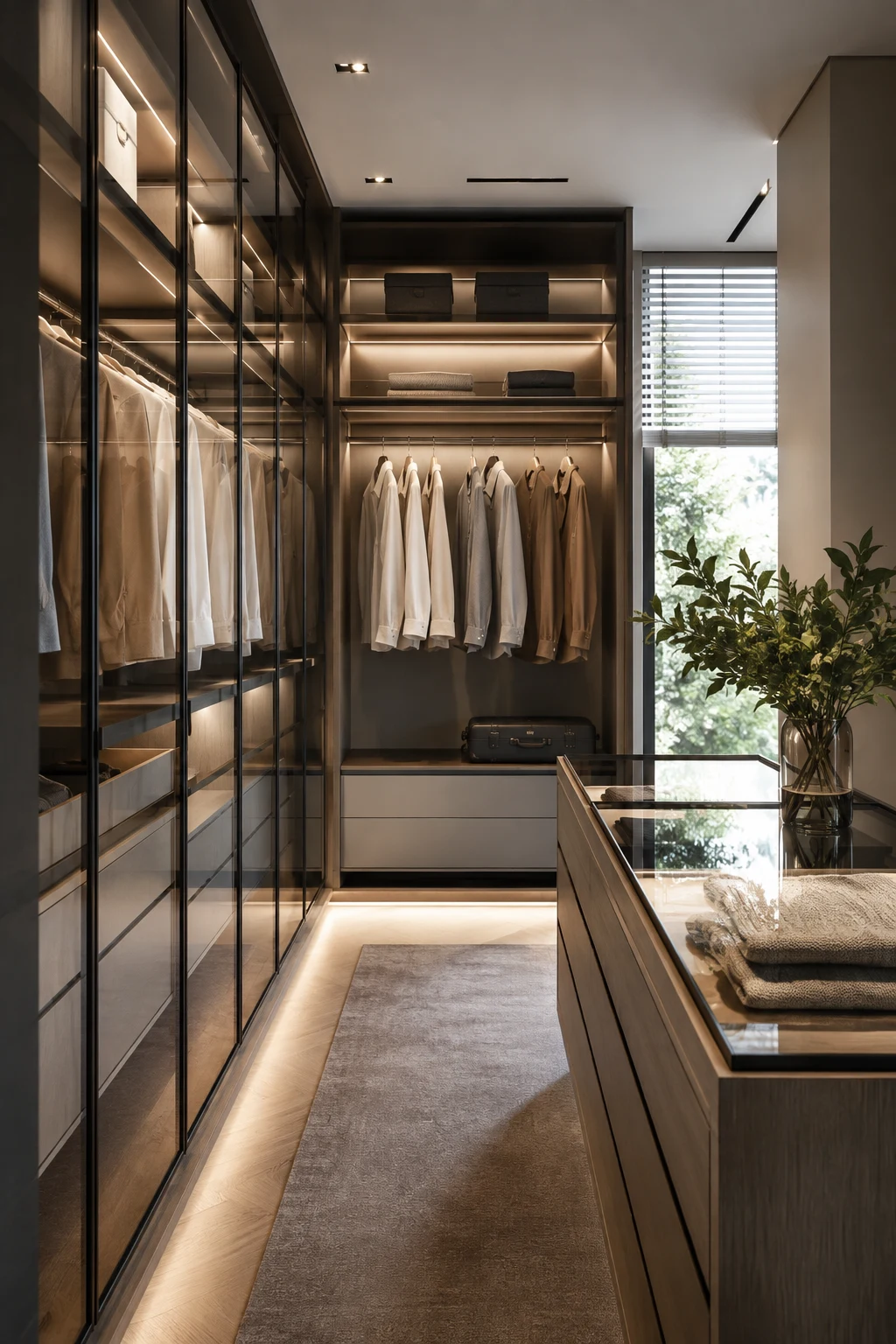Modern Closet Designs with Glass and Minimalist Finishes — closet designs