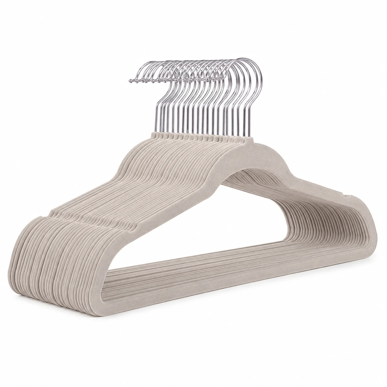 Amazon Basics Velvet Slim Non-Slip Clothes Hangers, 50-Pack