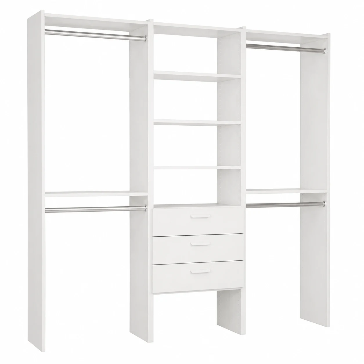 Rubbermaid Configurations Deluxe Custom Closet Kit, White