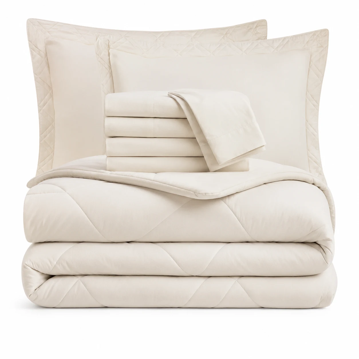 Bedsure Queen Bedding Set 7 Pieces with Comforter and Sheets