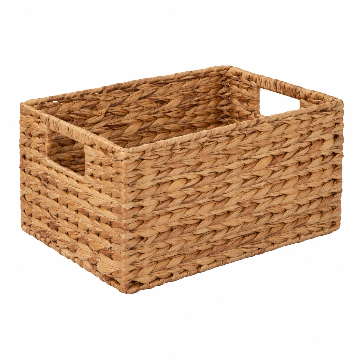 Seville Classics Handwoven Water Hyacinth Storage Baskets