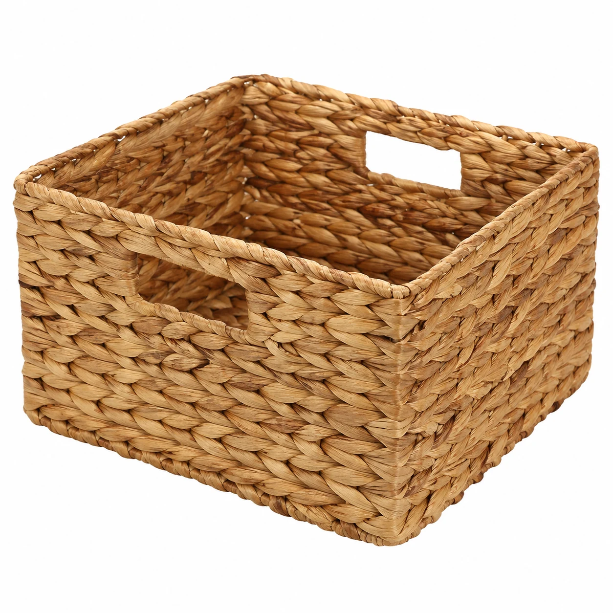 Seville Classics Handwoven Water Hyacinth Storage Baskets