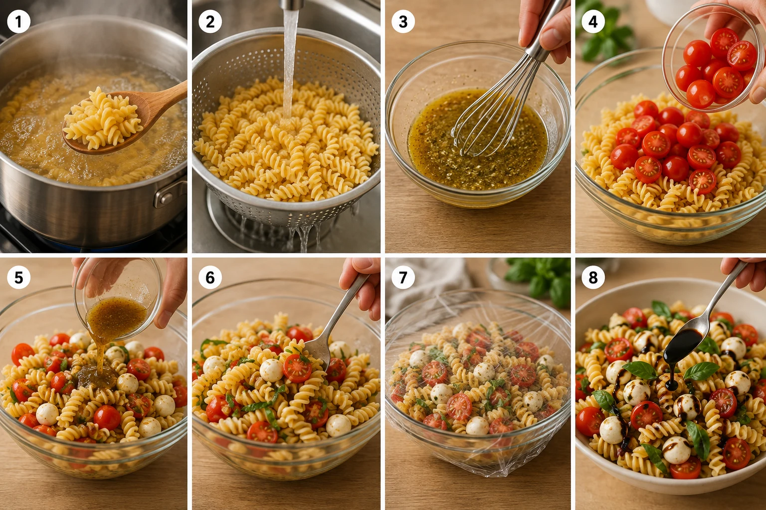 gluten free caprese pasta salad step by step gluten free caprese pasta salad step by step