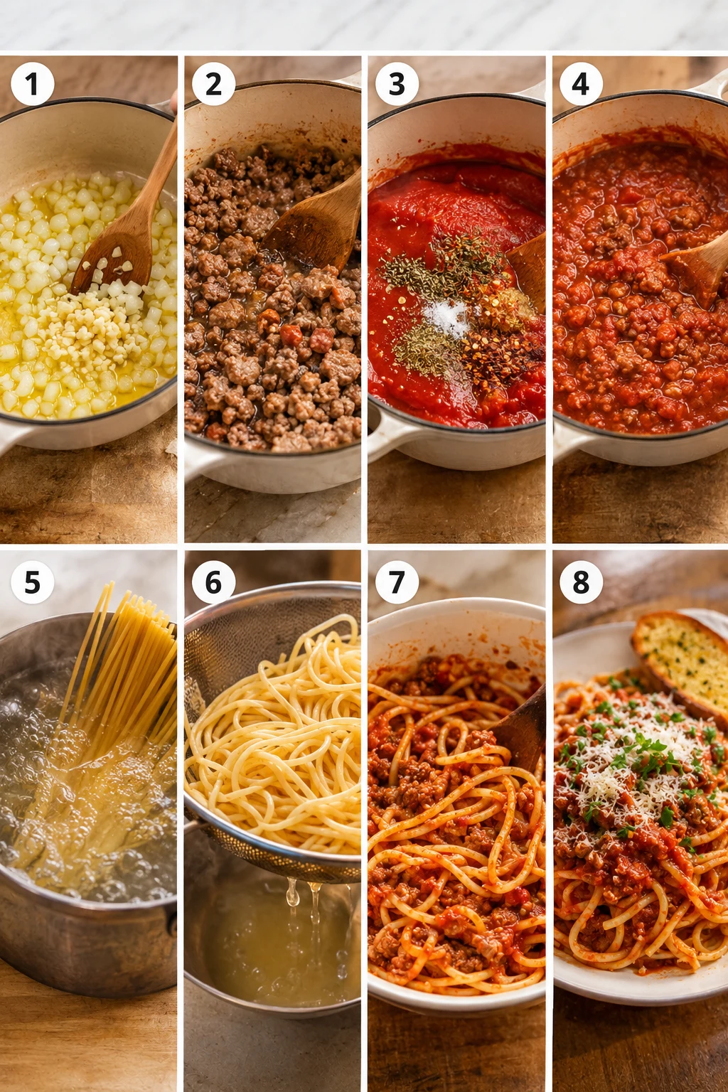 grandmas spaghetti step by step