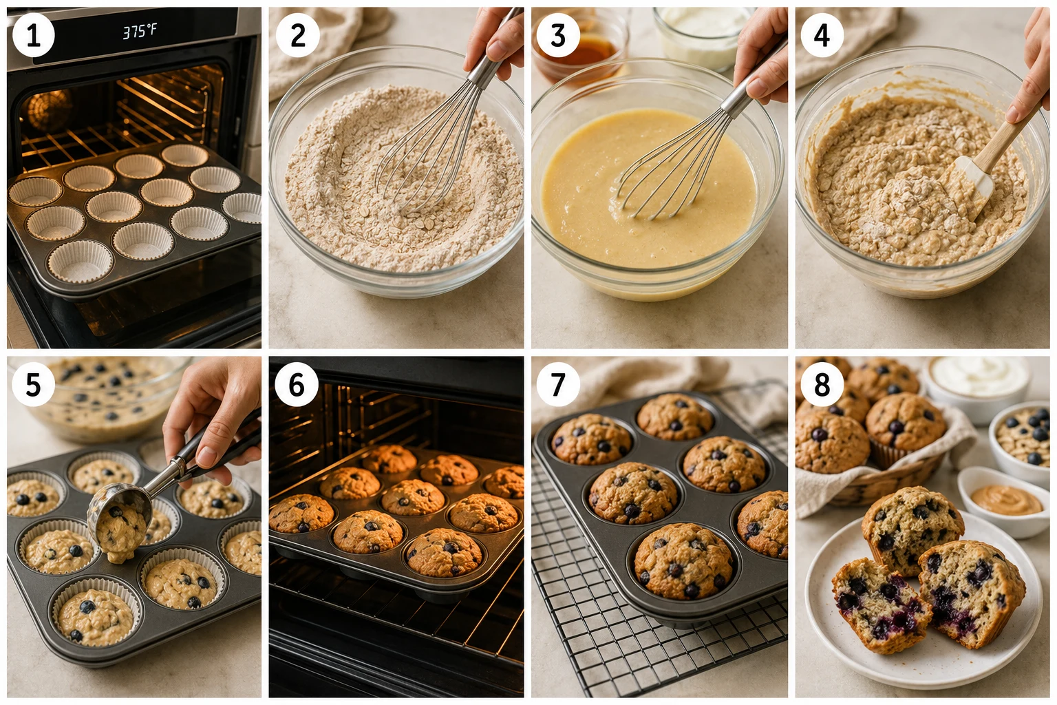 healthy blueberry muffins step by step healthy blueberry muffins step by step