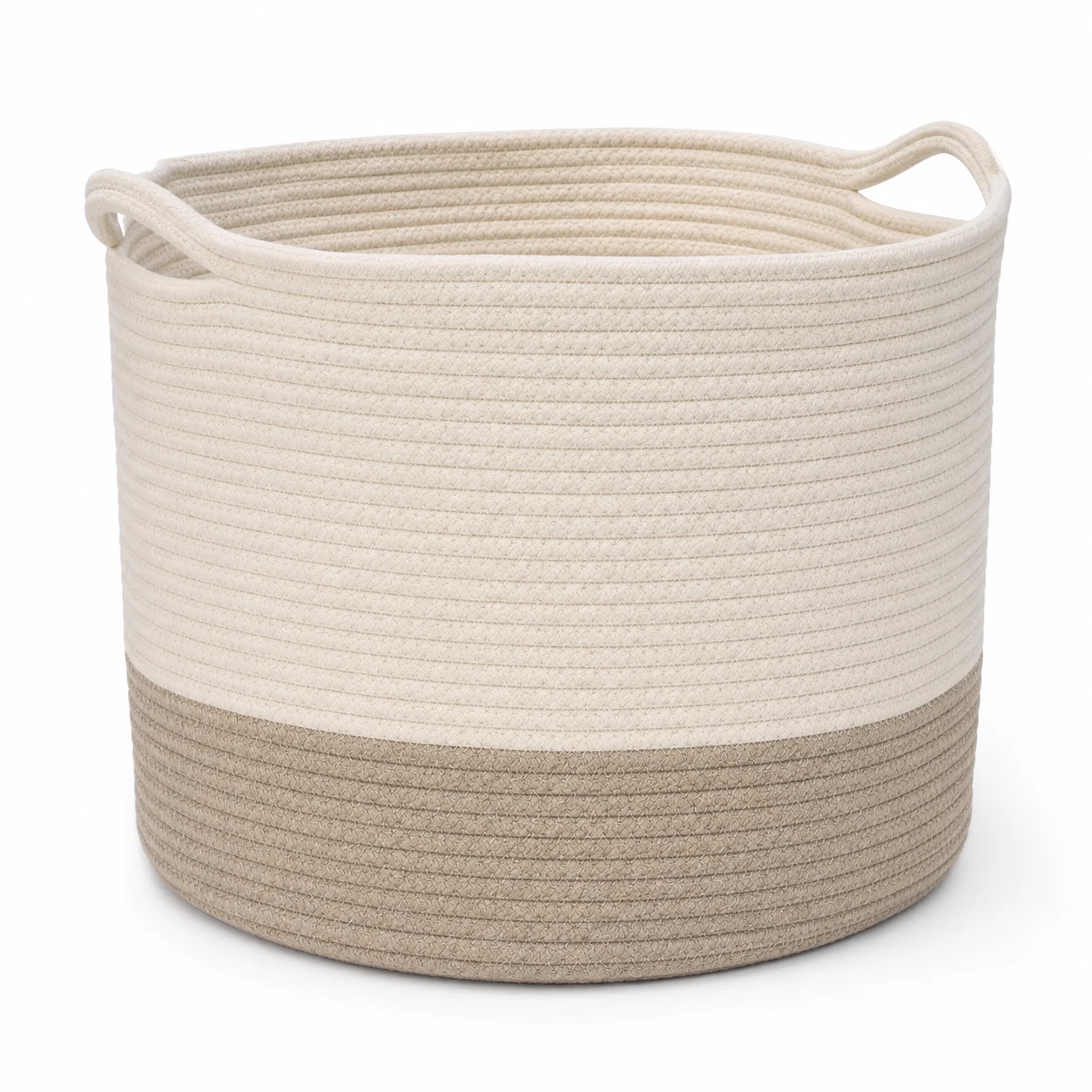 StorageWorks Large Cotton Rope Storage Basket