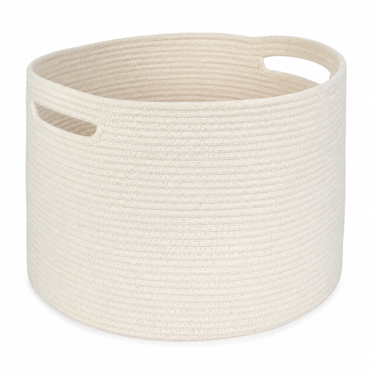 StorageWorks Large Woven Cotton Rope Storage Basket