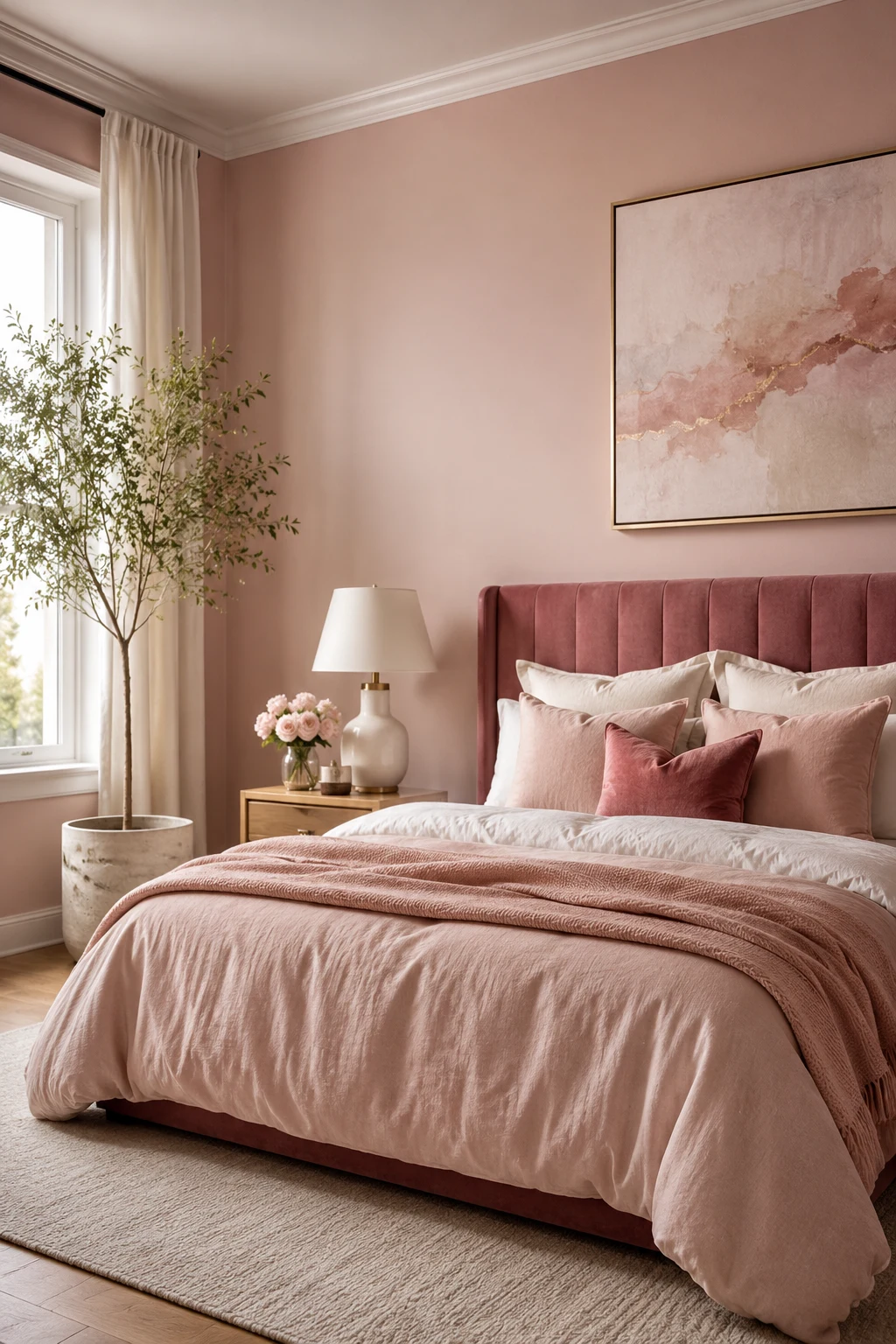 Build Pink Bedroom Decor Around Soft Blush Walls — pink bedroom decor