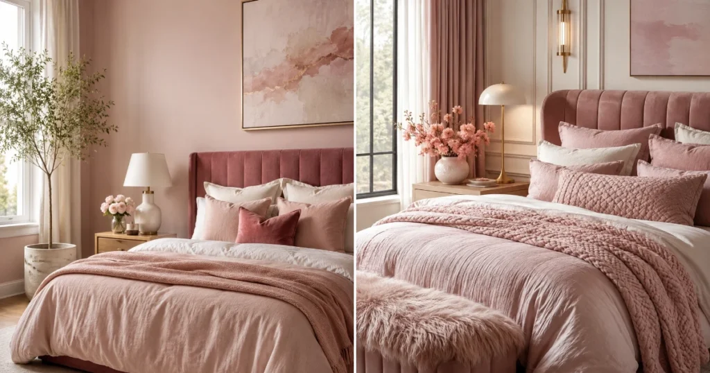 pink bedroom decor