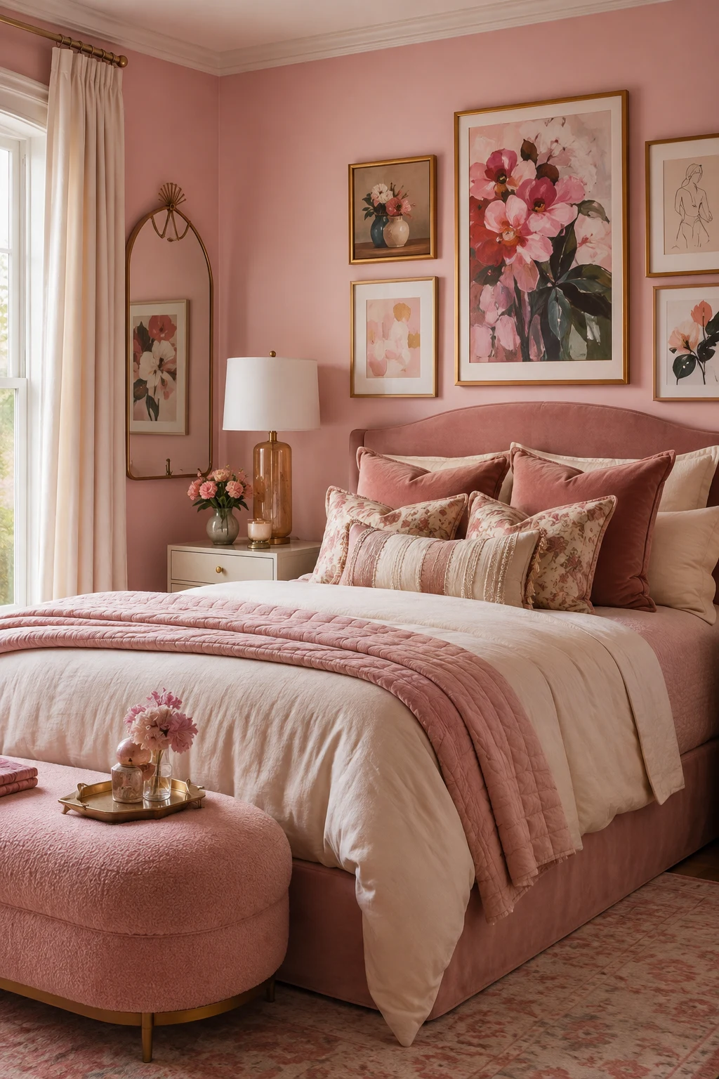 Personalize Pink Bedroom Decor With Art and Accessories — pink bedroom decor