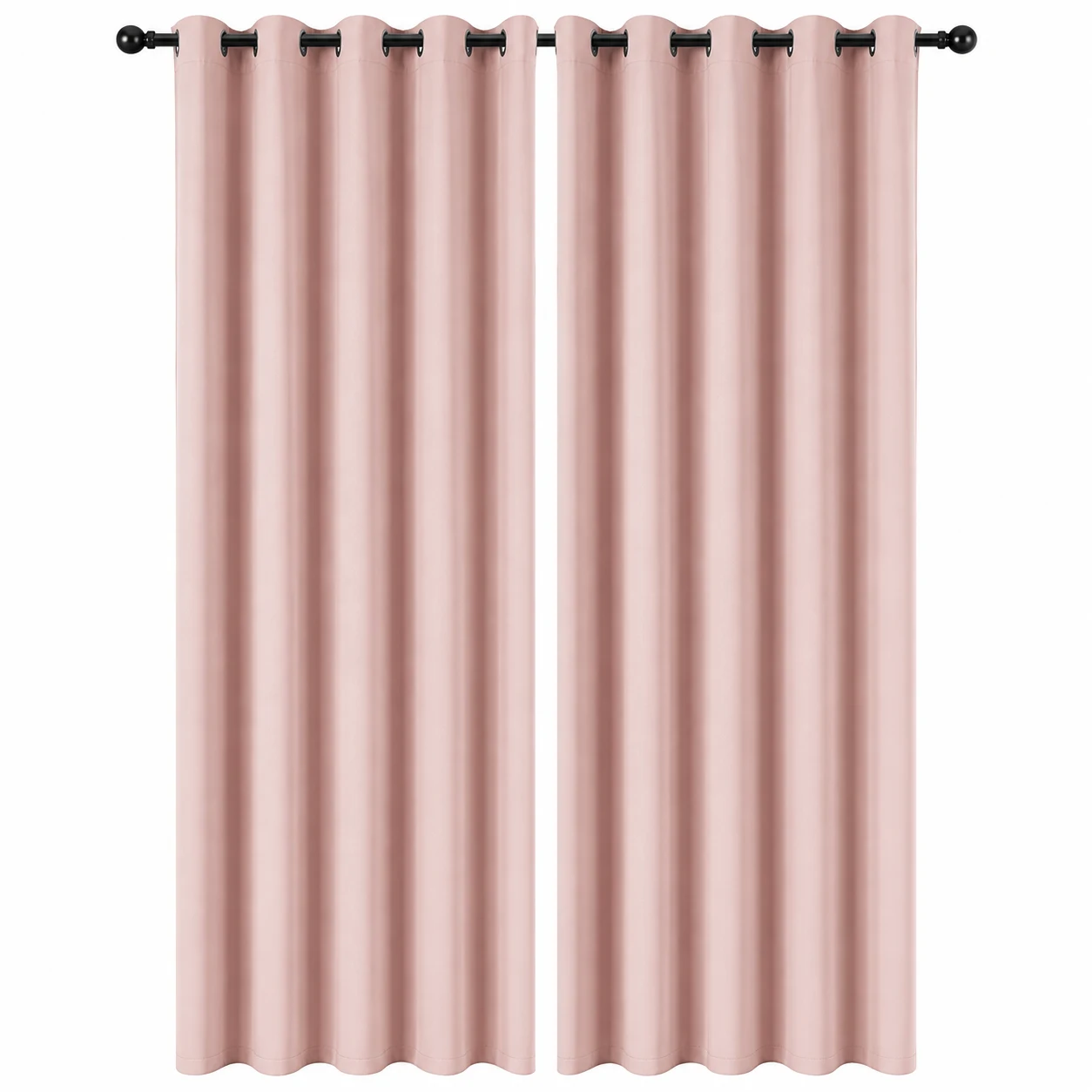 BGment Blush Pink Blackout Curtains 84 Inch Set of 2