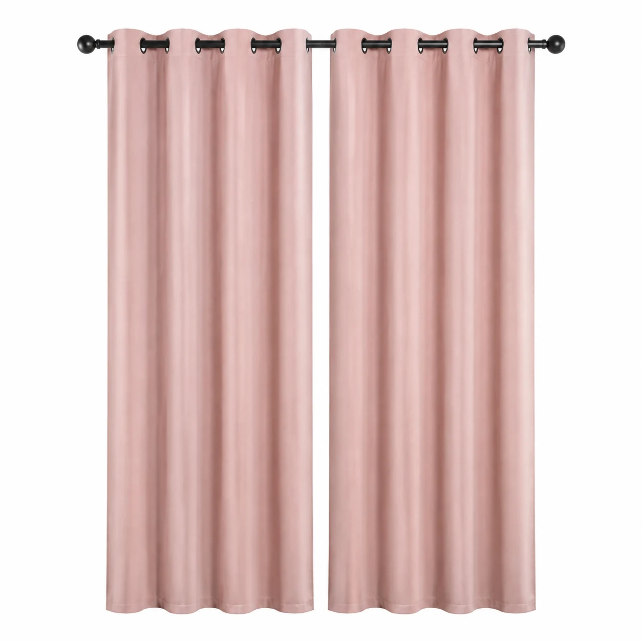 BGment Blush Pink Blackout Curtains 84 Inch Set of 2