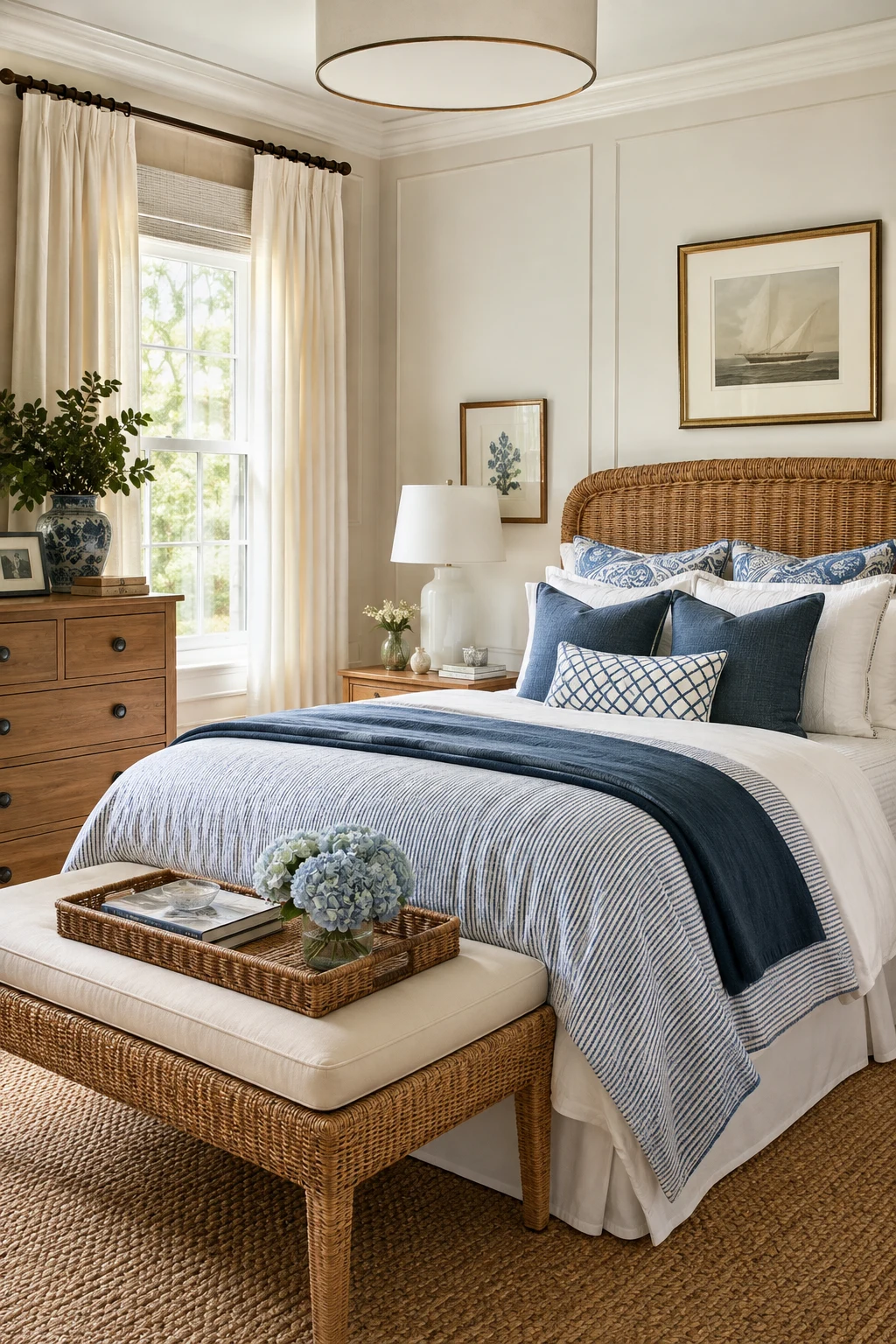 Add Natural Furniture for Relaxed Preppy Bedroom Decor — preppy bedroom decor