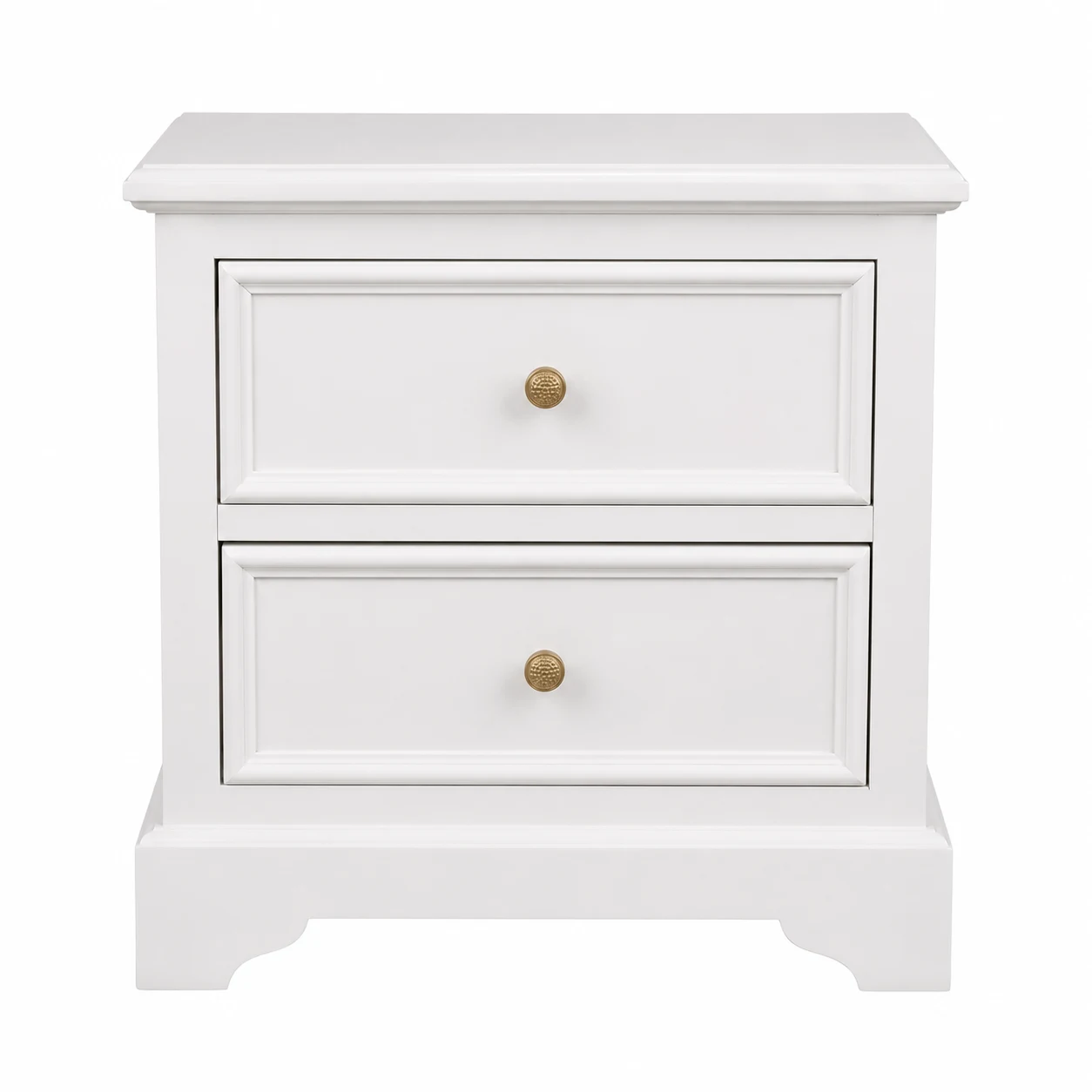 SAFAVIEH Home Collection 2-Drawer White Nightstand