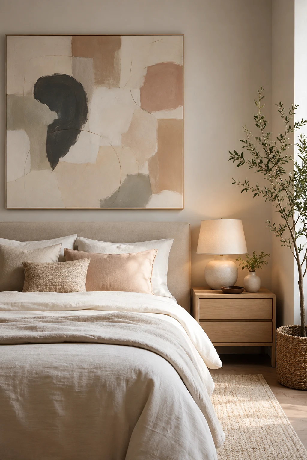 Paint Oversized DIY Canvas Art That Looks Custom — room decor bedroom diy