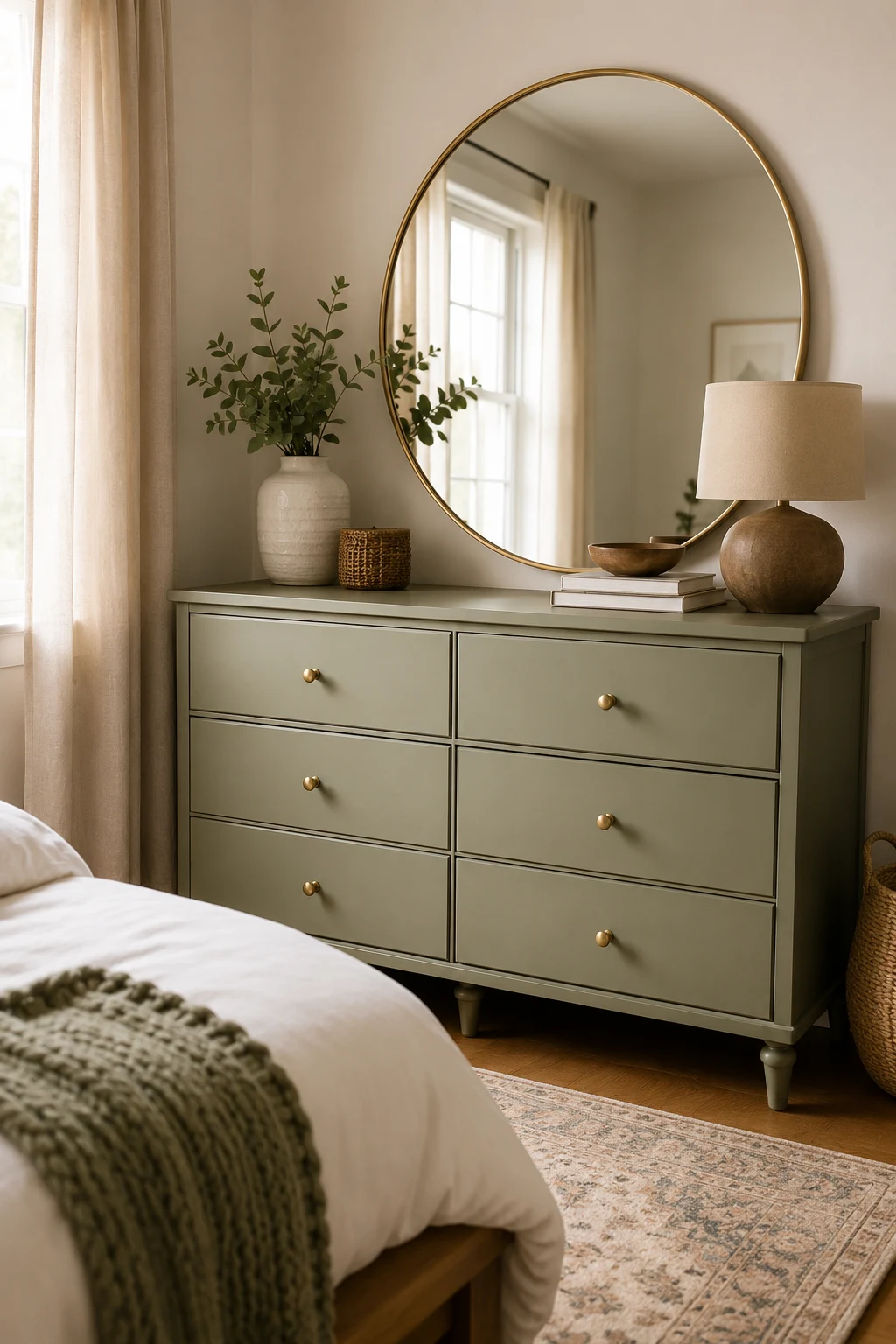 Refresh Old Furniture with Paint and New Hardware — room decor bedroom diy