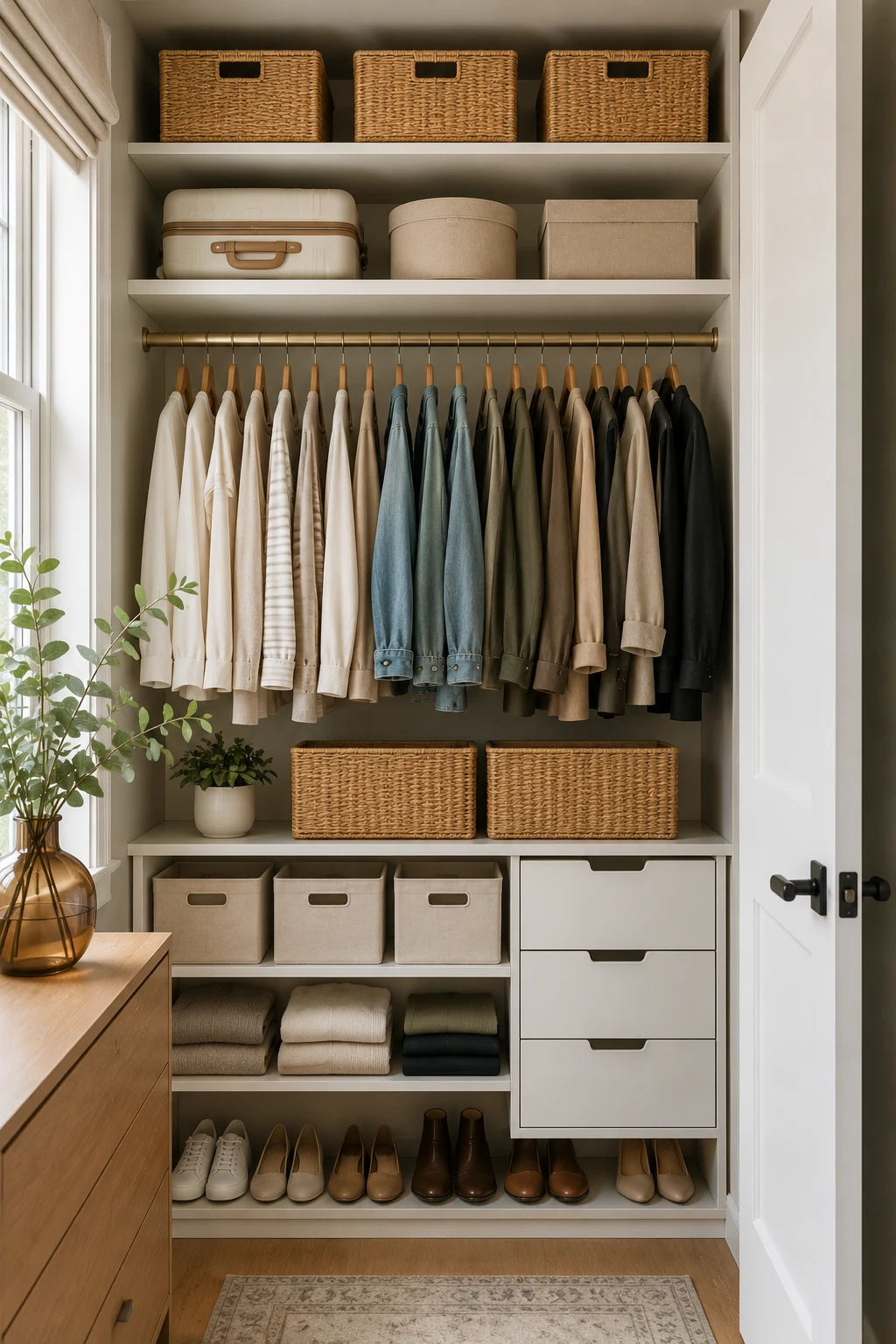 Maximize Vertical Space for Better Small Closet Organization — small closet organization