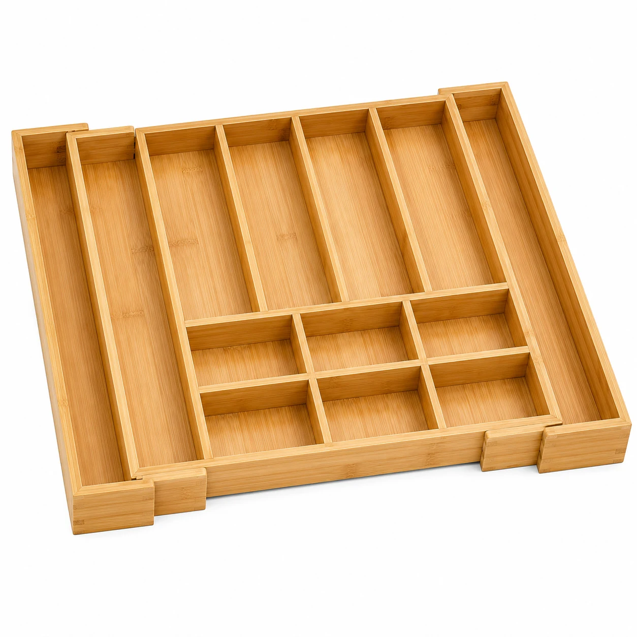SpaceAid Bamboo Drawer Dividers with Inserts