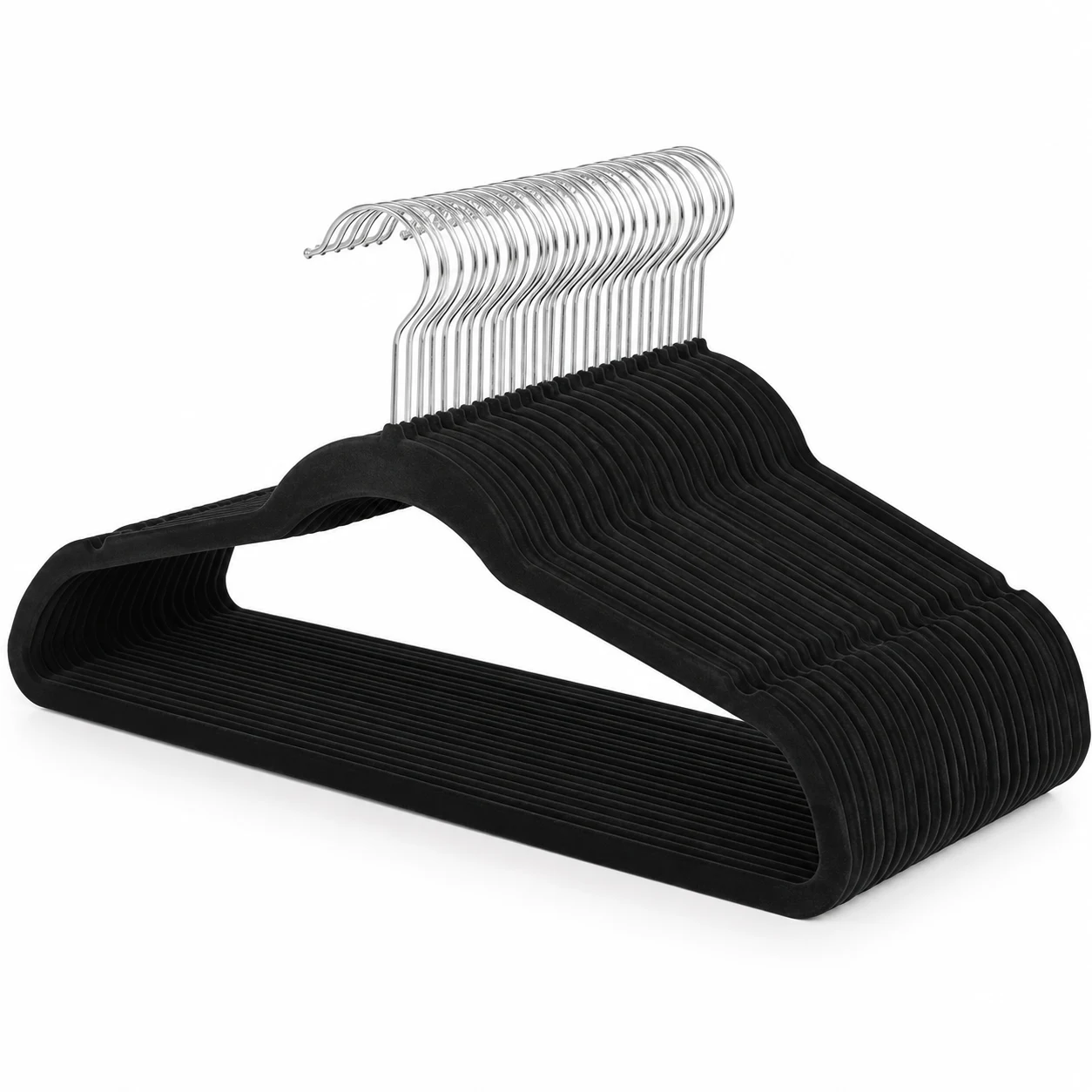 ZOBER Velvet Slim Non-Slip Clothes Hangers 50-Pack