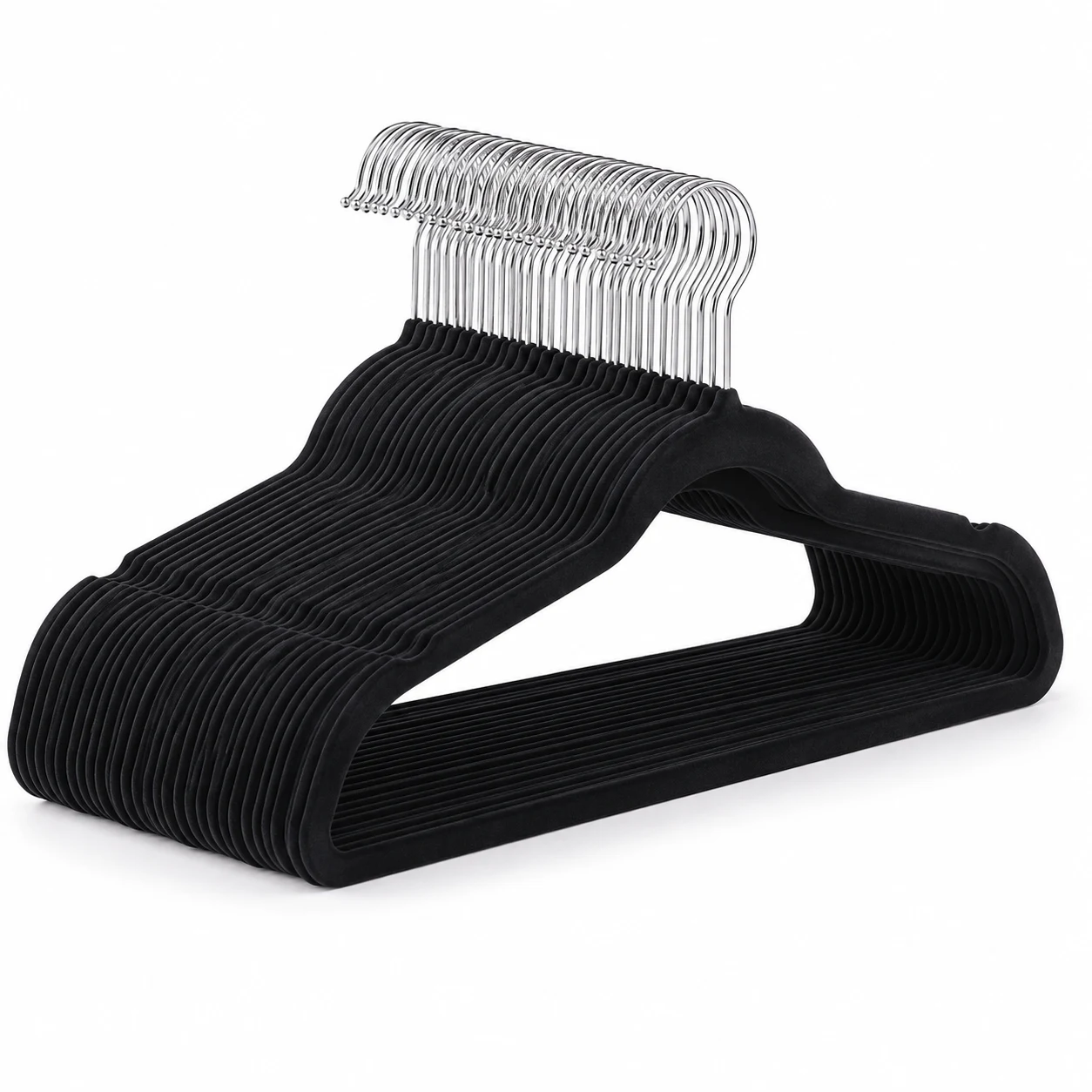 ZOBER Velvet Slim Non-Slip Clothes Hangers 50-Pack