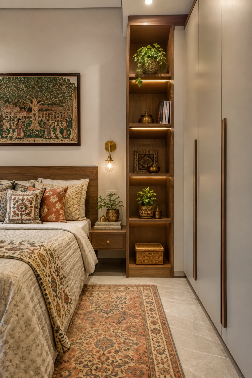 Use Vertical Storage in Small Indian Bedroom Decor — small indian bedroom decor