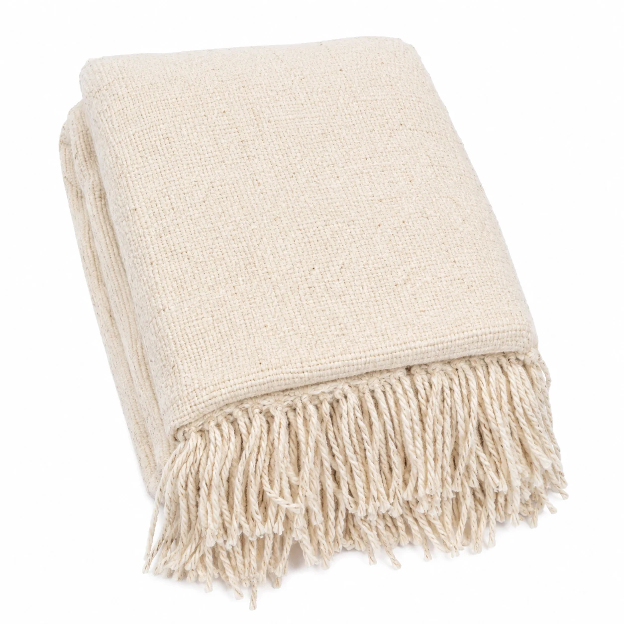 DII Handmade Cotton Throw with Fringe