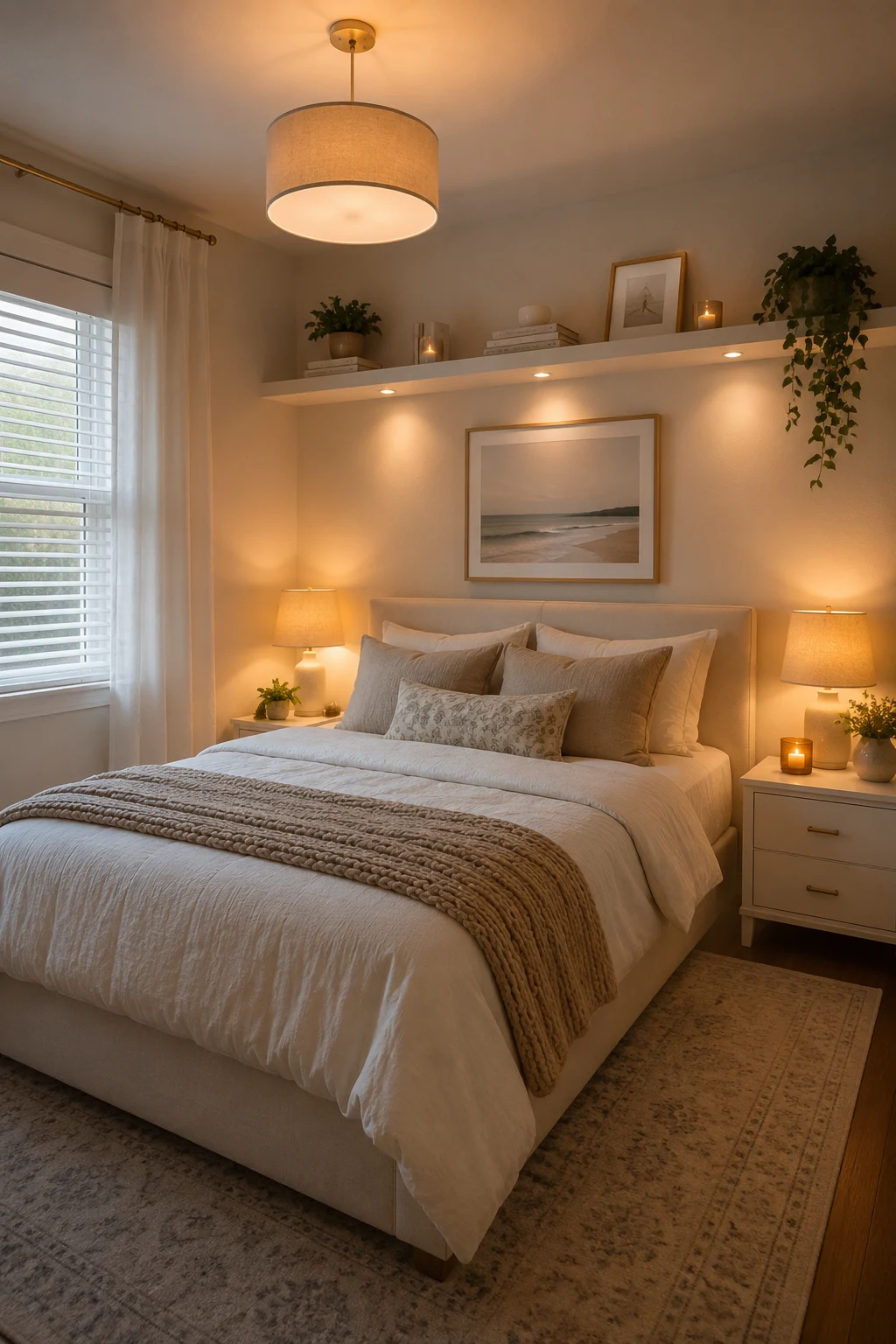Add Soft Lighting in Layers Instead of One Bright Ceiling Fixture — small room decor bedroom