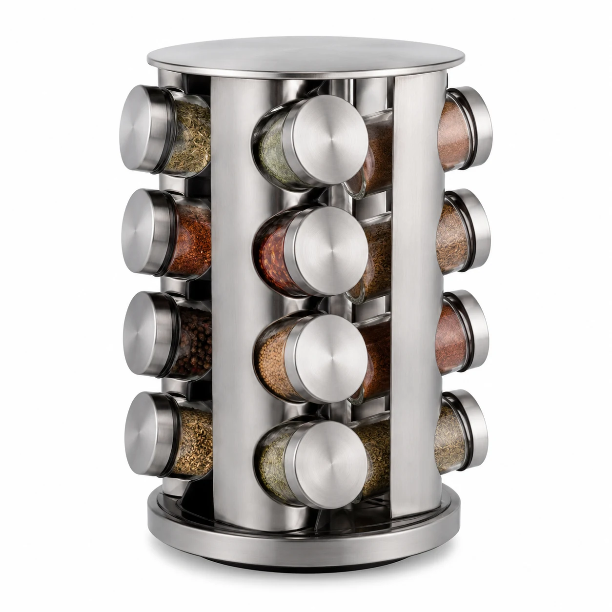 Kamenstein Glass Spice Jar Set with Labels