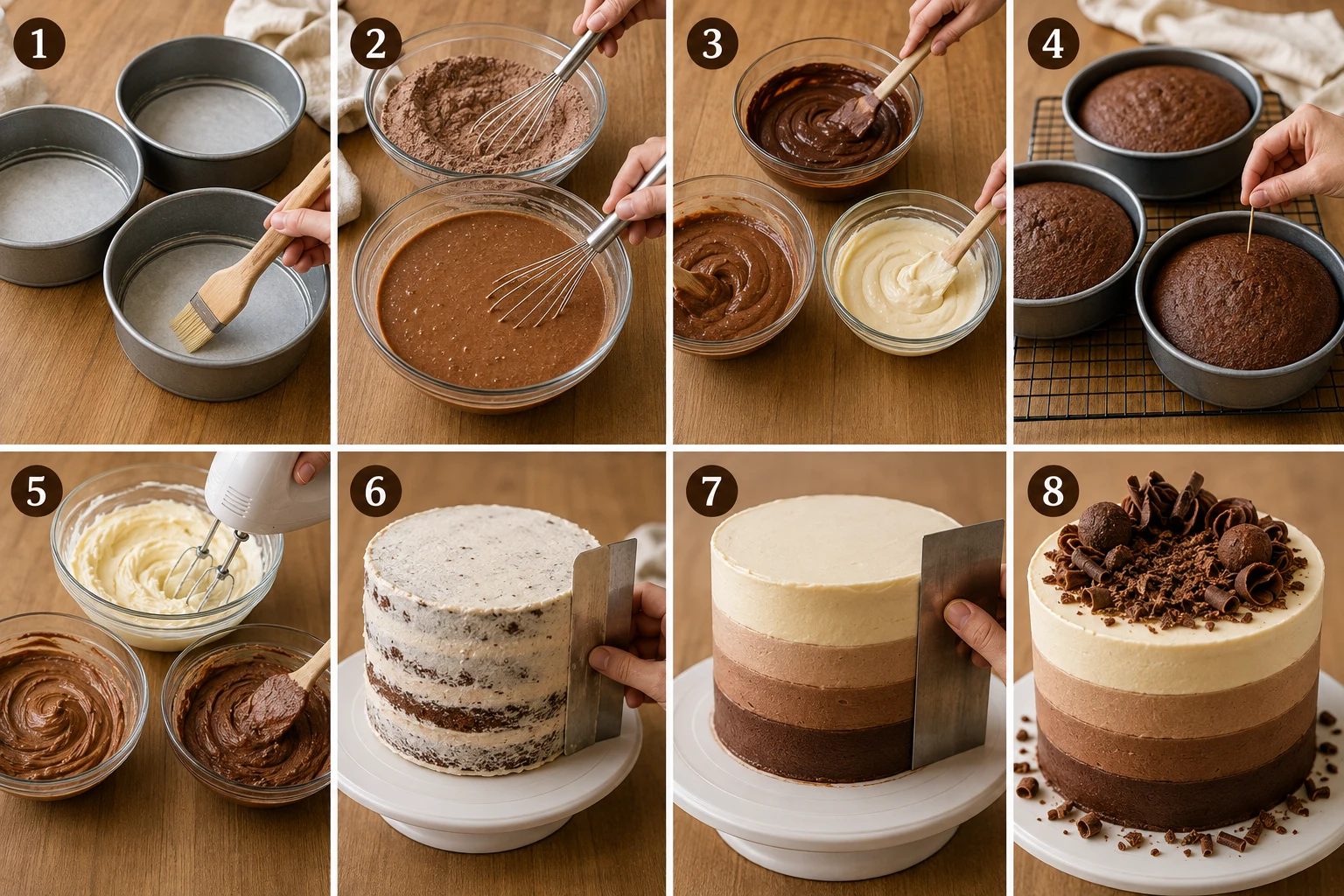triple chocolate ombre cake step by step triple chocolate ombre cake step by step