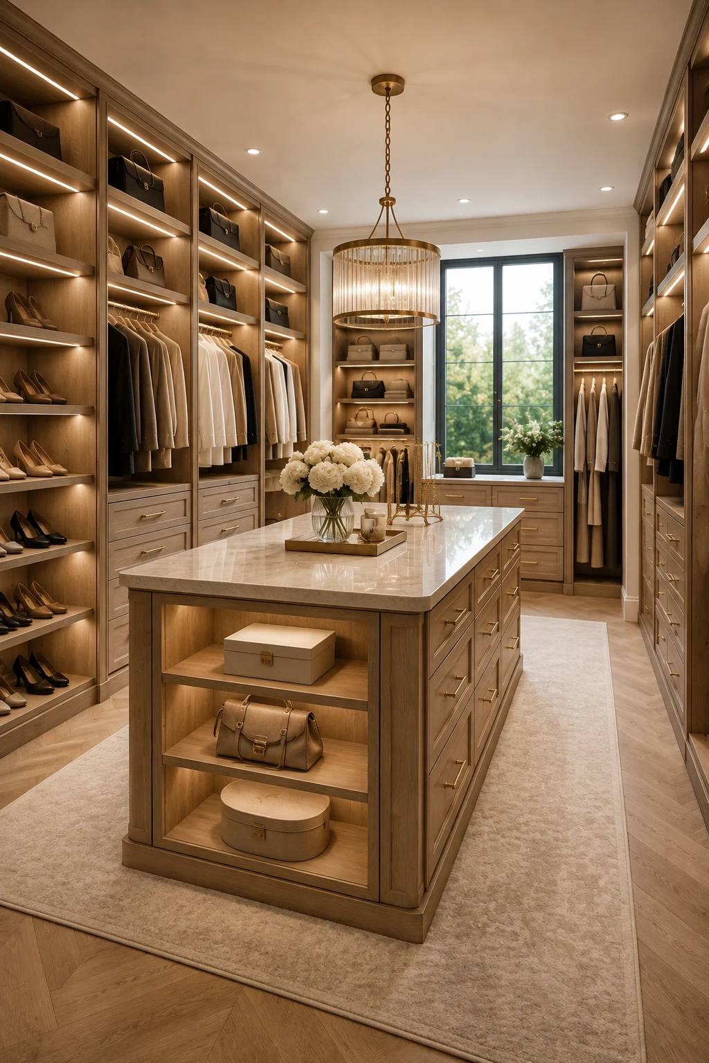 Install a Center Island for Everyday Luxury — walk in closet design