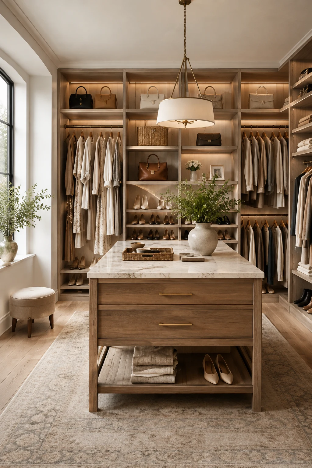 Boutique-Inspired Walk In Closet Ideas with Open Display — walk in closet ideas