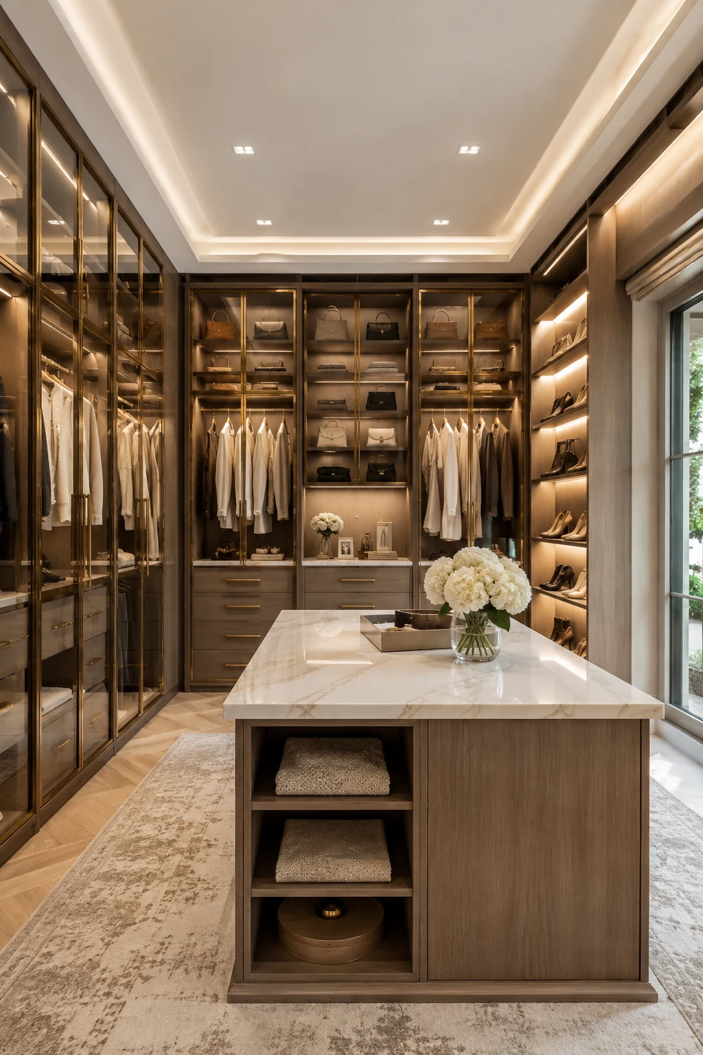 Luxury Walk In Closet Ideas with a Stylish Island — walk in closet ideas