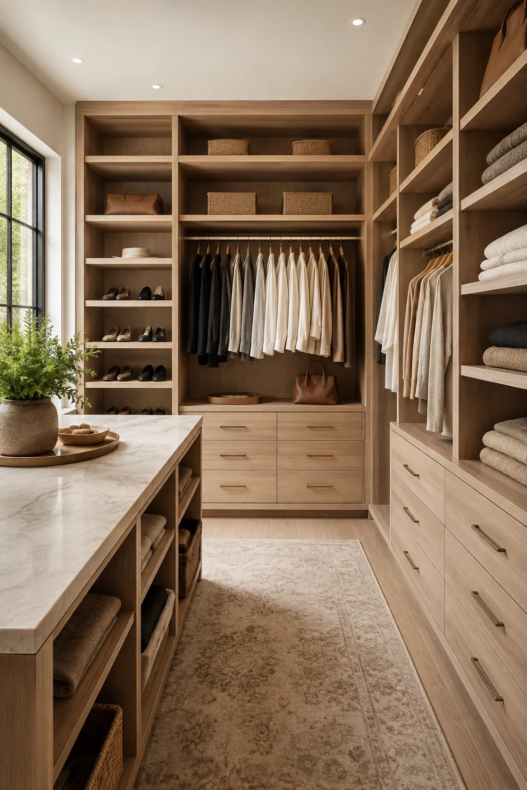Create Color-Coordinated Storage That Feels Calm — walk in closet ideas