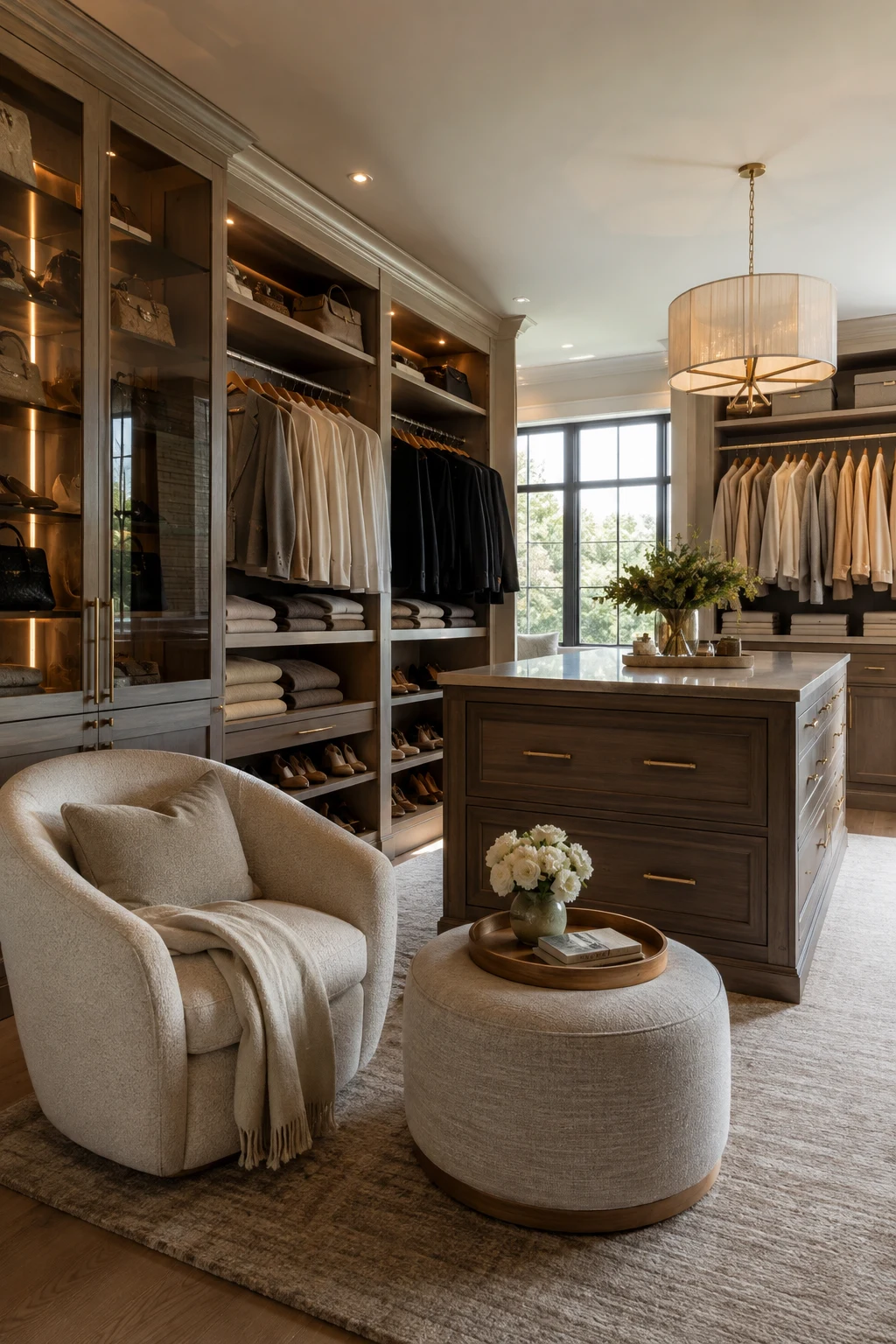 Include a Comfortable Seating Area — walk in closet ideas