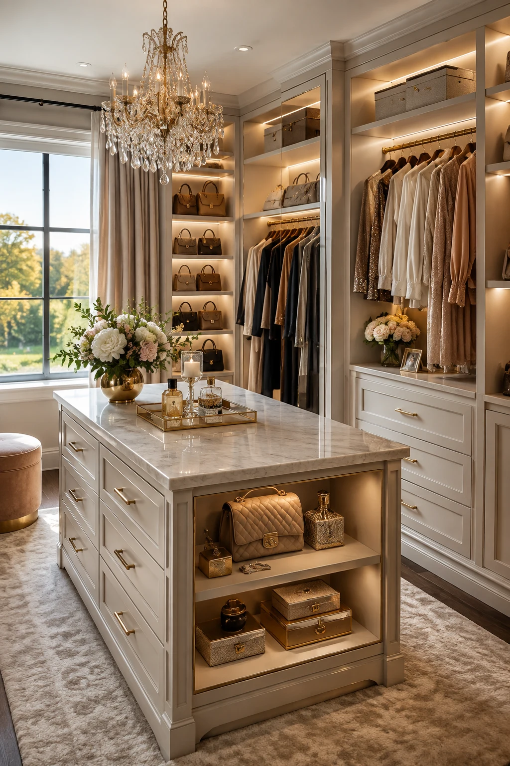 Finish with Personalized Accessories and Elegant Details — walk in closet ideas