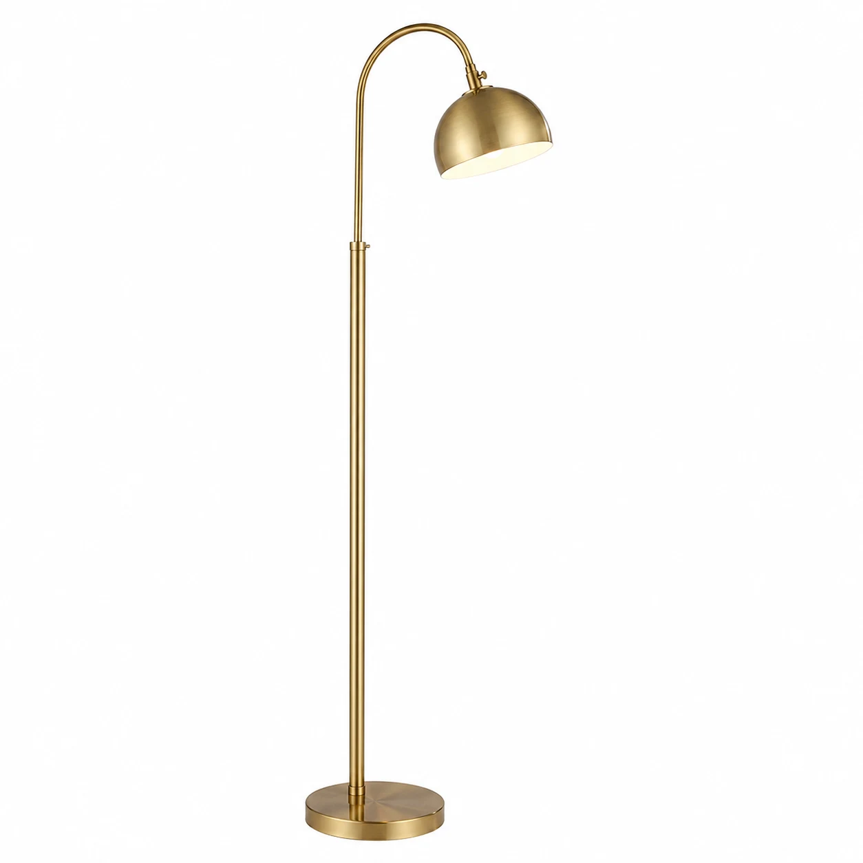 Brightech Carter LED Floor Lamp, Antique Brass