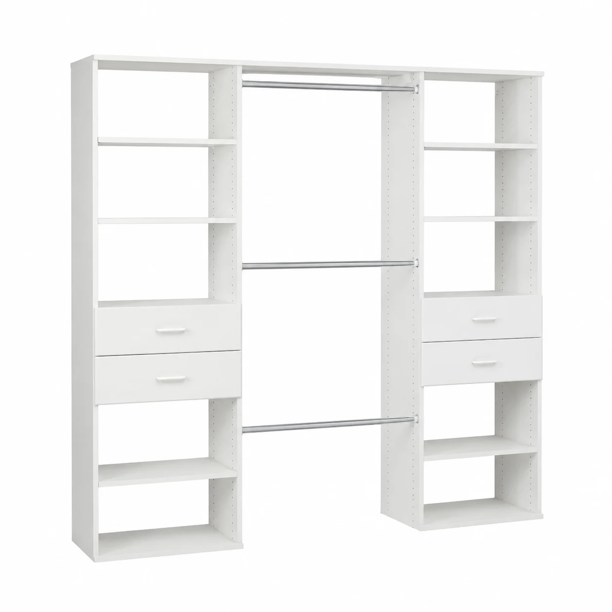 Rubbermaid Configurations Deluxe Custom Closet Organizer Kit, White