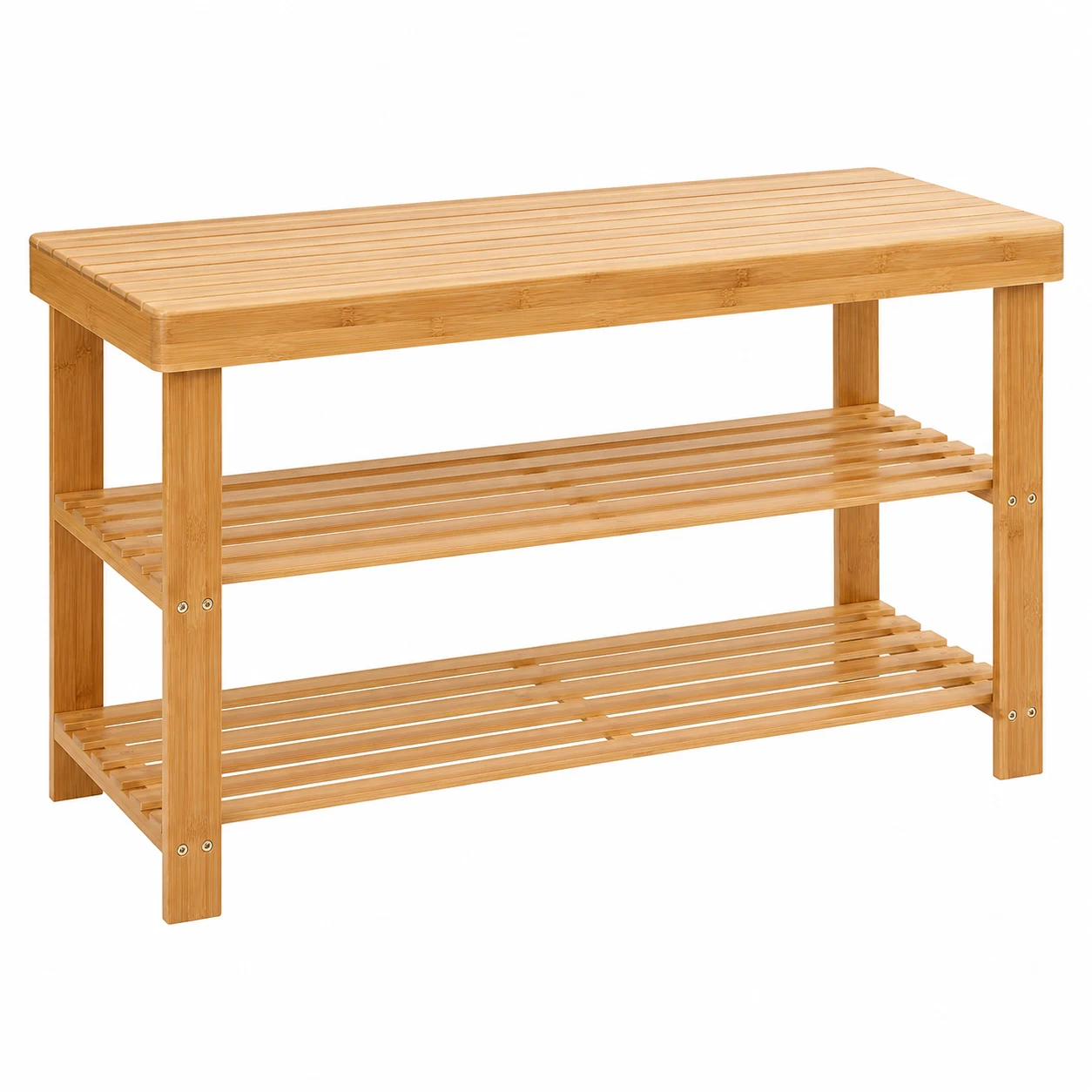 SONGMICS Bamboo Shoe Rack Bench