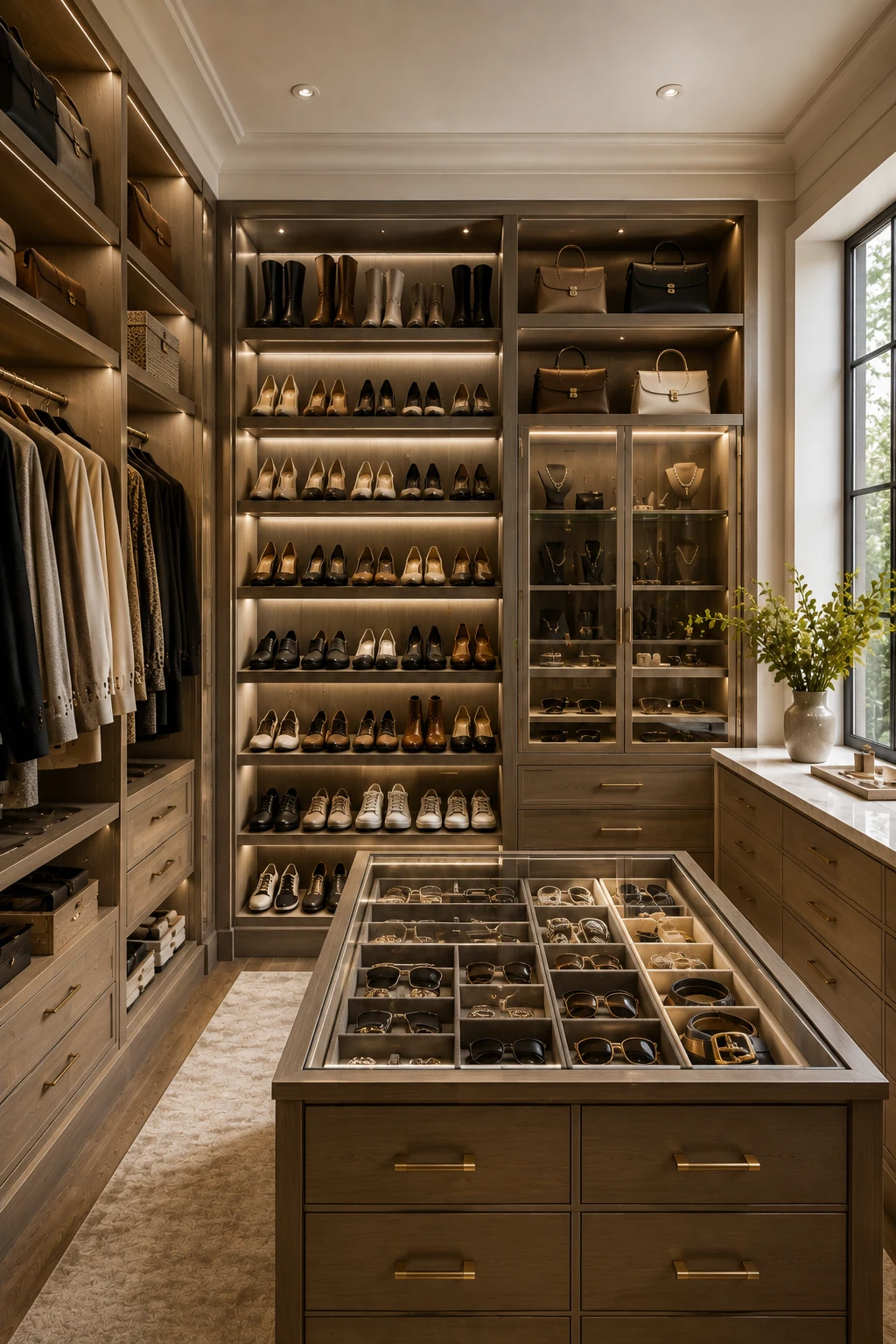 Organize Shoes and Accessories Like a Designer — walking closet