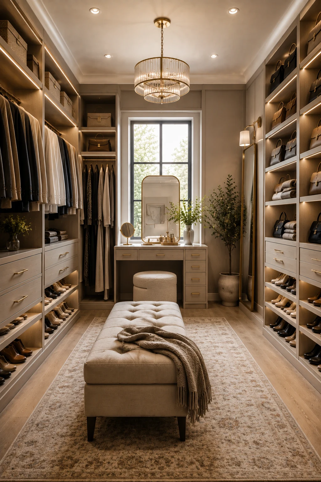 Personalize Your Walking Closet with Comfortable Details — walking closet
