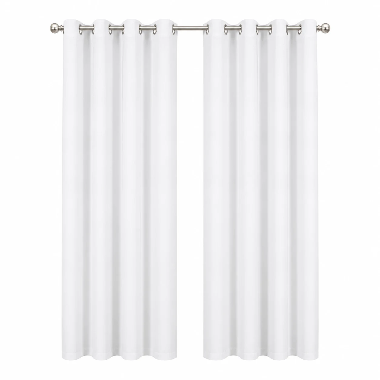 NICETOWN White Blackout Curtains 84 Inches Length 2 Panels Set